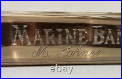 Vintage LARGE M HOHNER Marine Band Harmonica Store Display Sign 24