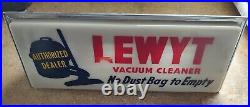 Vintage LEWYT Vacuum Cleaner Lighted Store Display Sign 14 inch Works