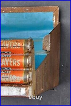 Vintage LIFE SAVERS Candy 2-Tier Tin Advertising Store Display NAU'S DRUG Austin