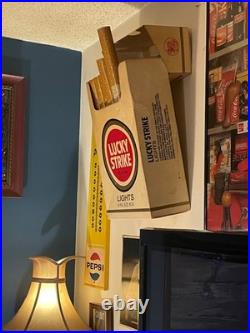 Vintage LUCKY STRIKE LIGHT TOASTED Cigarette Display 1980s