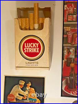 Vintage LUCKY STRIKE LIGHT TOASTED Cigarette Display 1980s