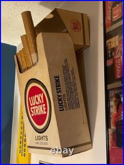 Vintage LUCKY STRIKE LIGHT TOASTED Cigarette Display 1980s Vintage LUCKY STRIKE LIGHT TOASTED Cigarette Display 1980s