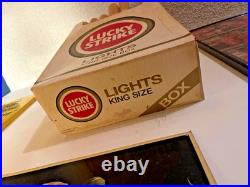Vintage LUCKY STRIKE LIGHT TOASTED Cigarette Display 1980s