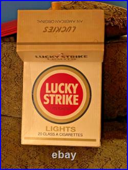 Vintage LUCKY STRIKE LIGHT TOASTED Cigarette Display 1980s