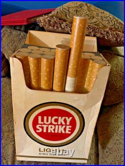 Vintage LUCKY STRIKE LIGHT TOASTED Cigarette Display 1980s