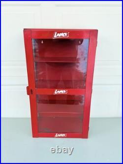 Vintage Lance Candy Glass Metal Store Display Cabinet Case Advertising Sign