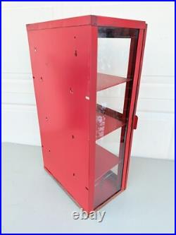 Vintage Lance Candy Glass Metal Store Display Cabinet Case Advertising Sign