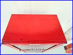 Vintage Lance Candy Glass Metal Store Display Cabinet Case Advertising Sign