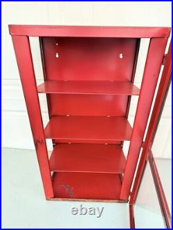 Vintage Lance Candy Glass Metal Store Display Cabinet Case Advertising Sign