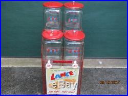 Vintage Lance Cracker Jars Store Display