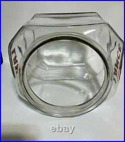 Vintage Lance Jar With Metal LID 12 Inches