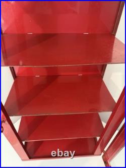 Vintage Lance Snack Co. Countertop Wall Store Display Red Steel Cabinet 26x14x9