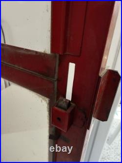 Vintage Lance Snack Co. Countertop Wall Store Display Red Steel Cabinet 26x14x9
