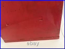 Vintage Lance Snack Co. Countertop Wall Store Display Red Steel Cabinet 26x14x9