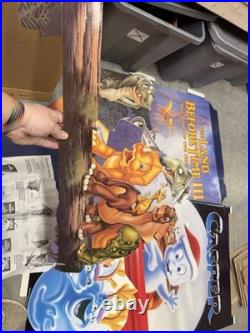 Vintage Land Before Time III & Casper VHS Video Store Movie Display Standee 3D