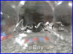 Vintage Large 13 Glass Lance Store Display Jar With Metal Lid B2471