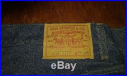 Vintage Levi's 501 XX Redline Selvedge W76L45 madeUSA Store display banner jeans