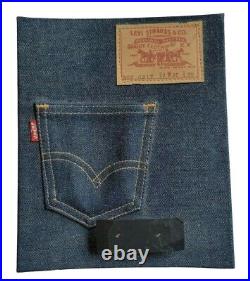 Vintage Levi's Jeans 501 Big E Denim STORE DISPLAY SIGN