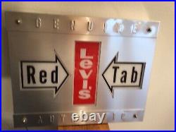 Vintage Levi's Red Tab Store Display Lighted Sign