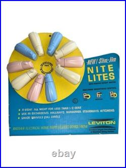 Vintage Leviton Slim-Jim Nite Lites Store Display Point Of Purchase Original
