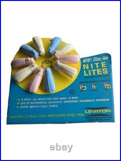Vintage Leviton Slim-Jim Nite Lites Store Display Point Of Purchase Original