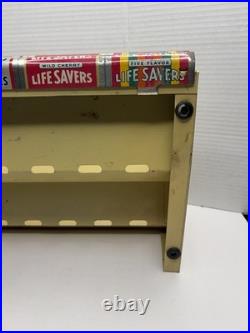 Vintage Life Savers Candy Sign Store Display Rack 1930's Country Store Flavors