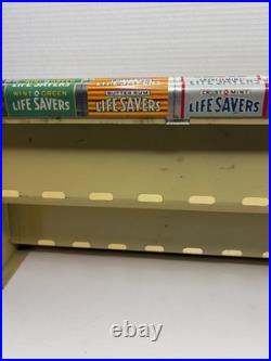 Vintage Life Savers Candy Sign Store Display Rack 1930's Country Store Flavors