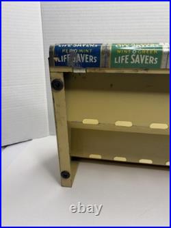 Vintage Life Savers Candy Sign Store Display Rack 1930's Country Store Flavors