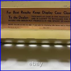 Vintage Life Savers Candy Sign Store Display Rack 1930's Country Store Flavors