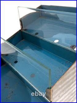 Vintage Lifesavers Store Advertising Counter Bin Glass Front Metal Display