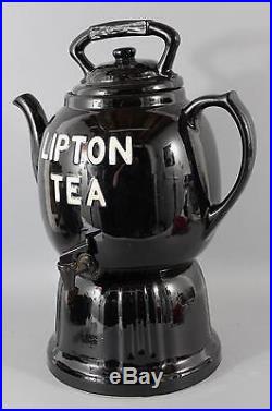 Vintage Lipton Tea, Counter Top, Advertising Store Dispenser Display Teapot, NR