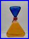 Vintage-Liz-Claiborne-Perfume-Glass-Department-Store-Display-Glass-Blue-Triangle-01-bjx