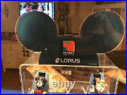 Vintage Lorus Disney Mickey Ears Watch Display Case 24 1/4 Tall 12 Spots