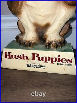 Vintage Lot Of 2 Hush Puppies Shoes Counter Store Displays Basset Hound Dog