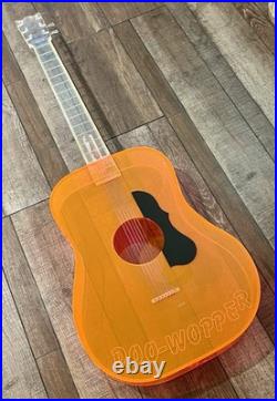 Vintage Lucite Guitar Store Display DOO-WOPPER Music Record Shop Advertising