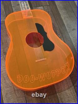 Vintage Lucite Guitar Store Display DOO-WOPPER Music Record Shop Advertising