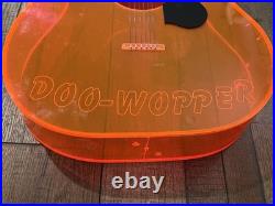 Vintage Lucite Guitar Store Display DOO-WOPPER Music Record Shop Advertising