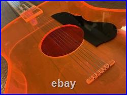 Vintage Lucite Guitar Store Display DOO-WOPPER Music Record Shop Advertising