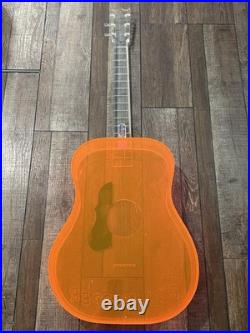 Vintage Lucite Guitar Store Display DOO-WOPPER Music Record Shop Advertising