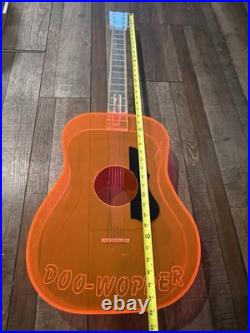 Vintage Lucite Guitar Store Display DOO-WOPPER Music Record Shop Advertising