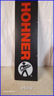 Vintage M. Hohner Harmonica Musical Instruments Display Sign Advertisement 9x32