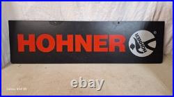 Vintage M. Hohner Harmonica Musical Instruments Display Sign Advertisement 9x32