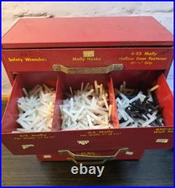 Vintage MOLLY Hardware Advertising Cabinet General Store Counter Display Sign