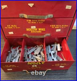 Vintage MOLLY Hardware Advertising Cabinet General Store Counter Display Sign