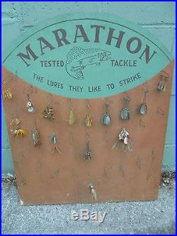 Vintage Marathon Fishing Lure Store Display, Vintage Fishing, Vintage Fishing Lure