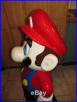 Vintage Mario Life Size Statue (4 Ft Tall) Nintendo Game Room Display Store