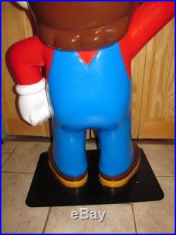 Vintage Mario Life Size Statue (4 Ft Tall) Nintendo Game Room Display Store