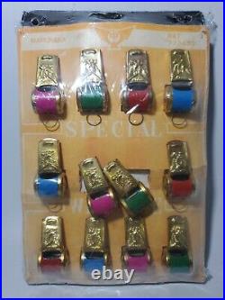 Vintage Marunaka Japan Special Whistles 1 Dozen NEW OLD STOCK STORE DISPLAY FULL