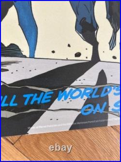 Vintage Marvel Fantastic Four Plastic 2 Sided Poster Store Display Mignola 1990s