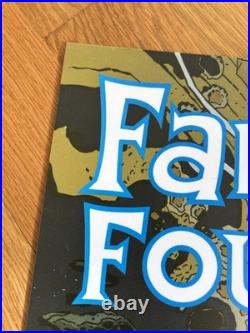 Vintage Marvel Fantastic Four Plastic 2 Sided Poster Store Display Mignola 1990s